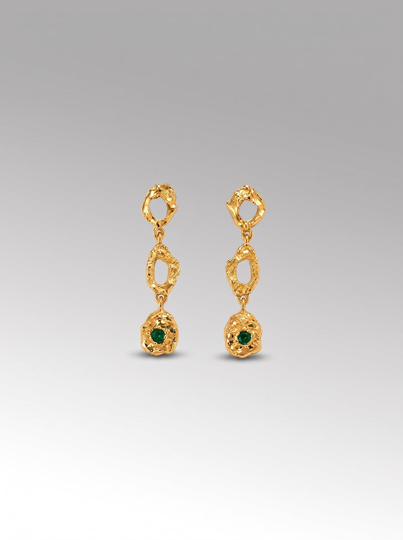 Cascada Piedra earrings – Gold Plated