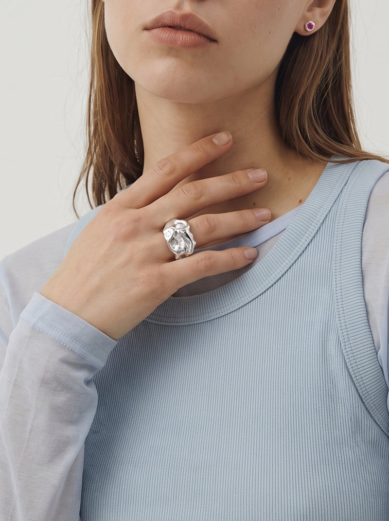Corriente ring – Silver
