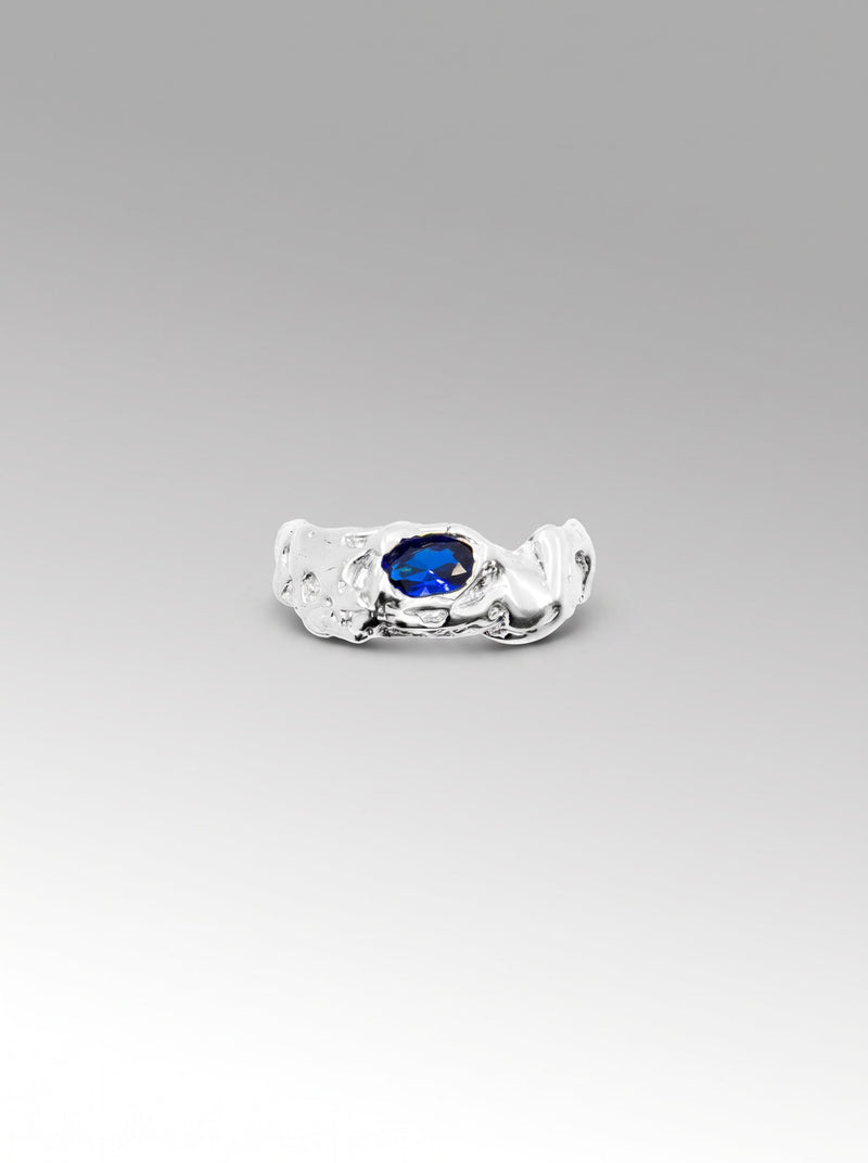 Judy ring – Silver / Sapphire