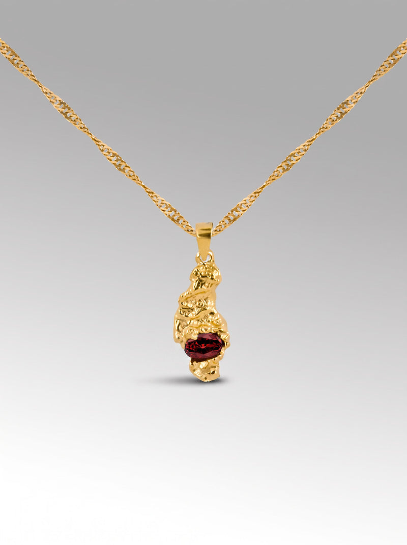 Lava necklace – Gold Plated