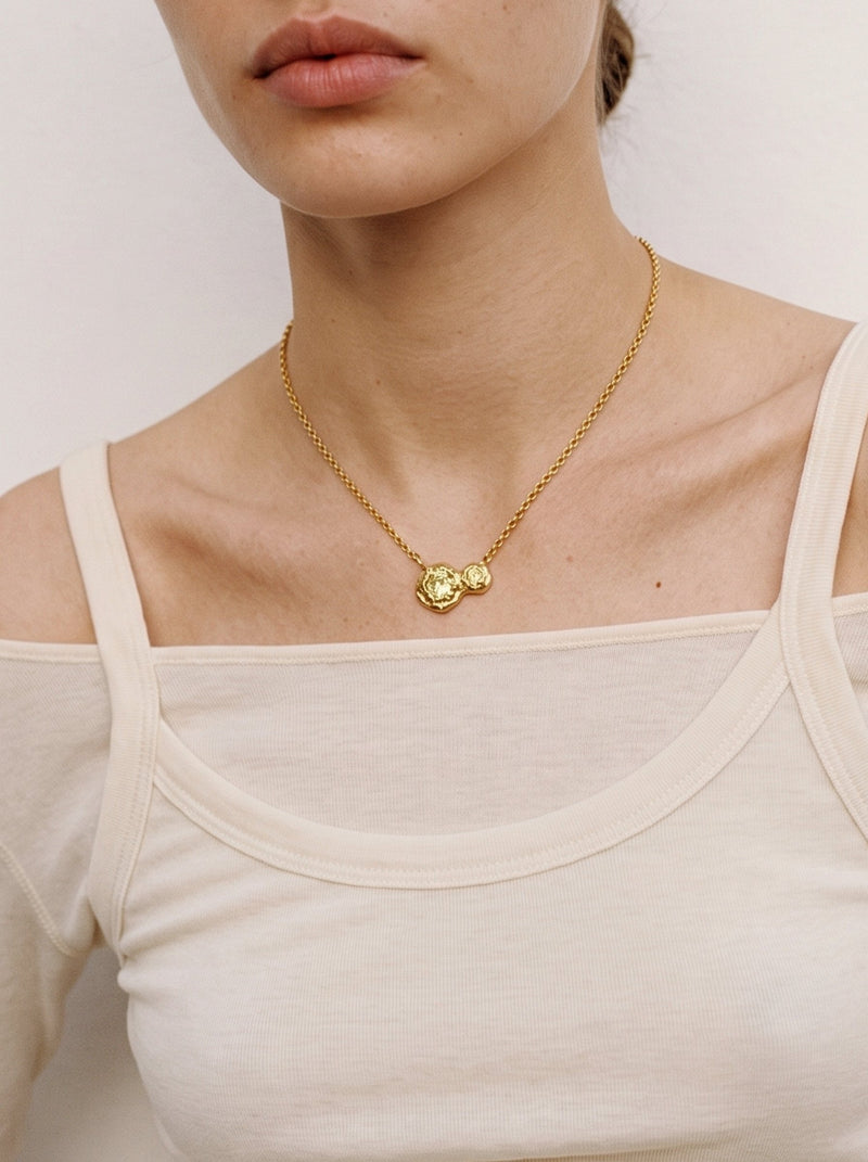 Mellizos Necklace – Gold Plated