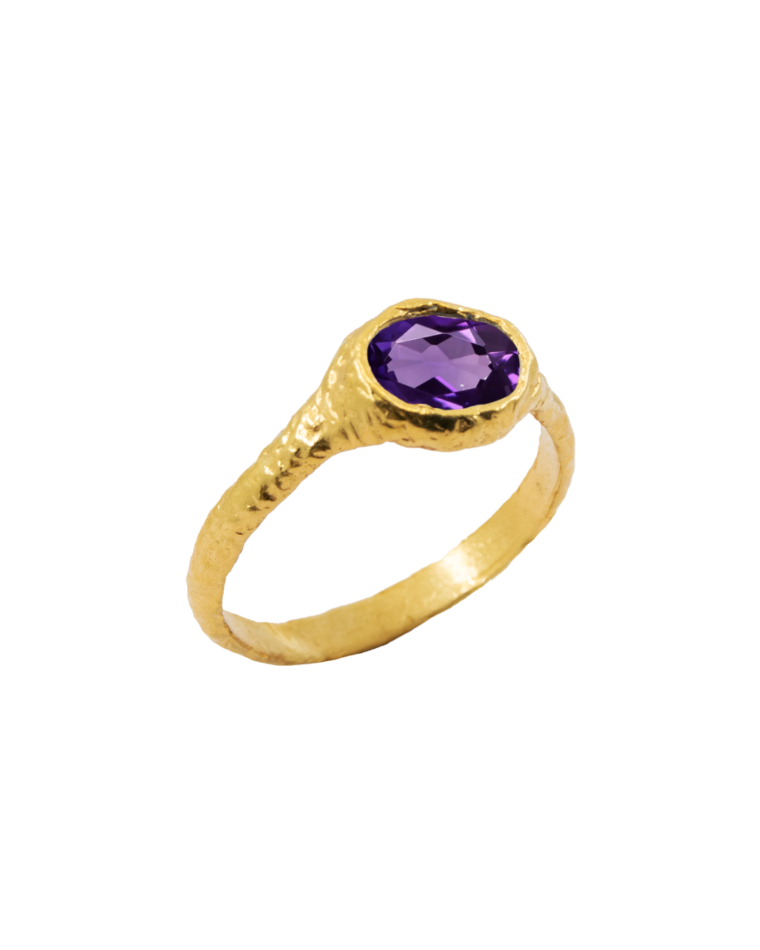 COCODRILO AMETHYST SOLID GOLD