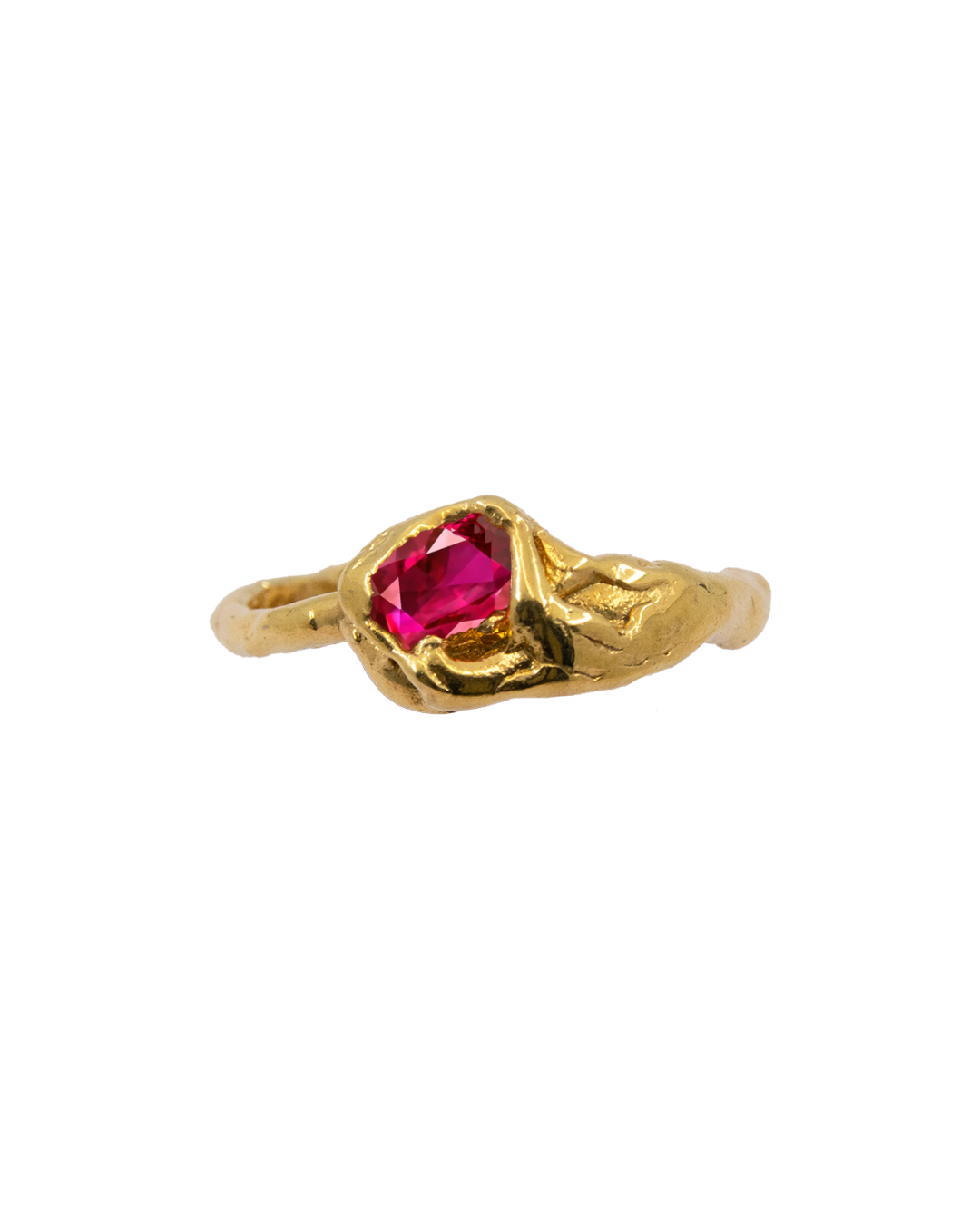 CLAVEL RUBY SOLID GOLD