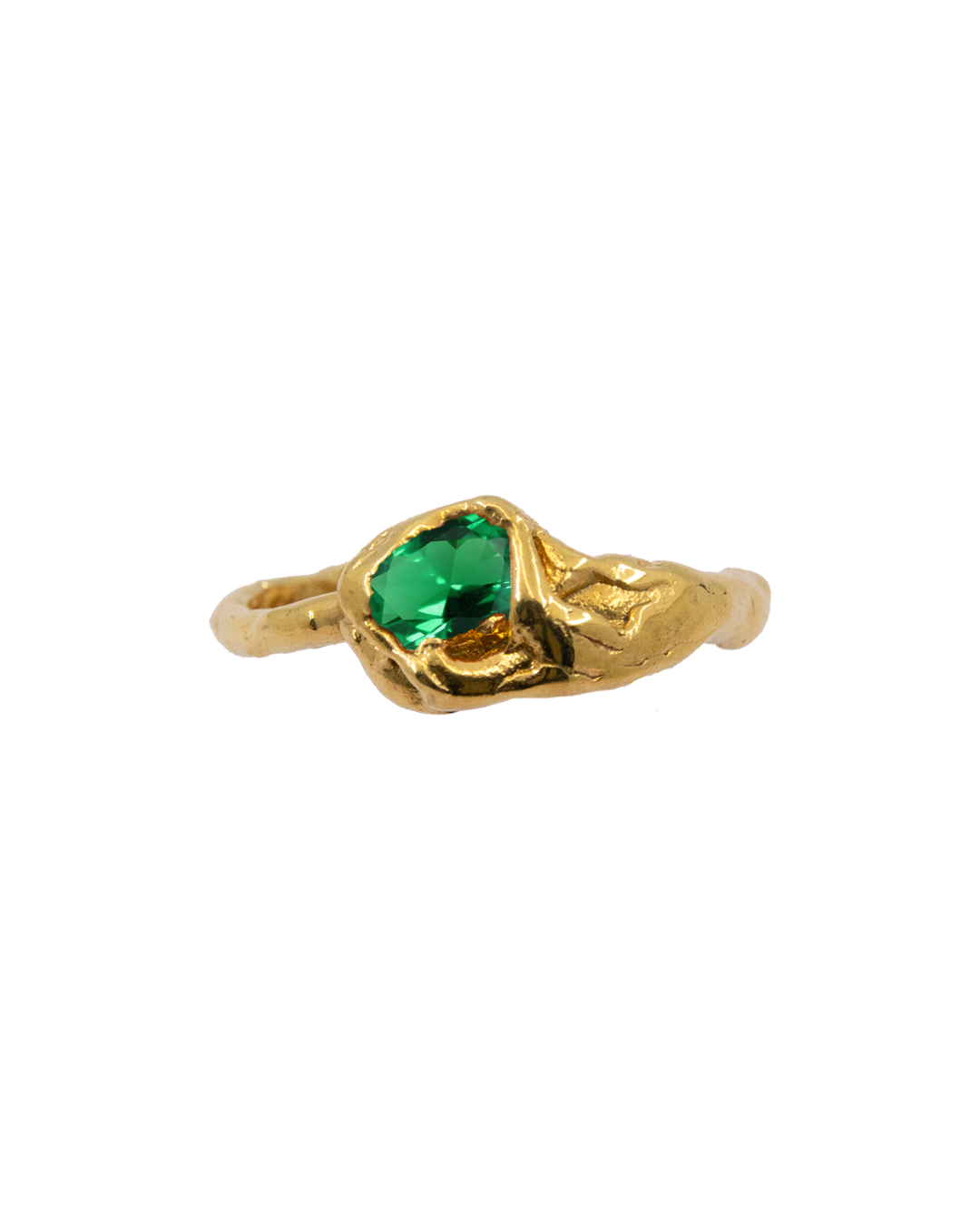 CLAVEL EMERALD SOLID GOLD