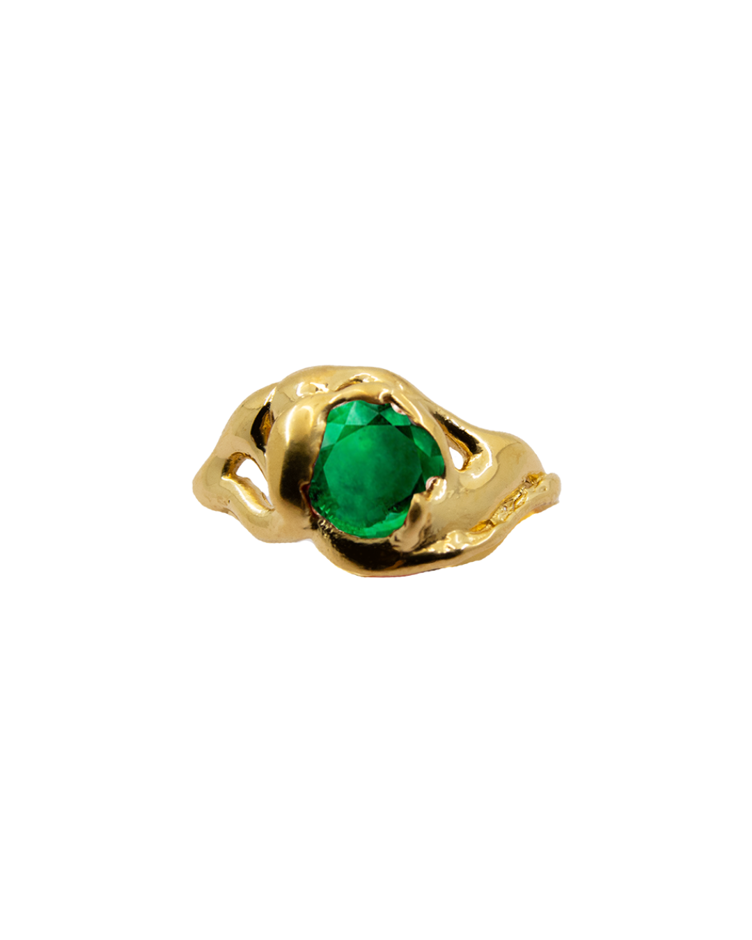 DALIA EMERALD SOLID GOLD
