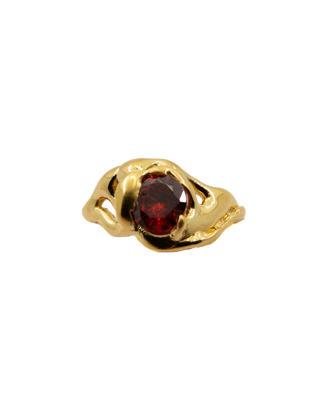 DALIA GARNET SOLID GOLD