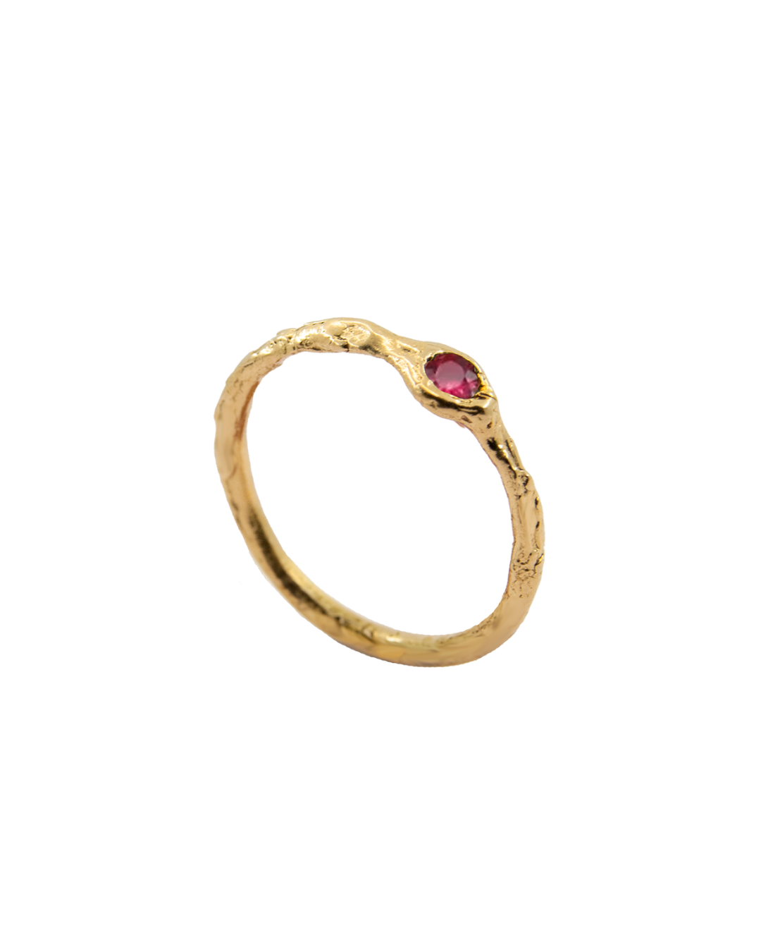 TALLO GARNET SOLID GOLD