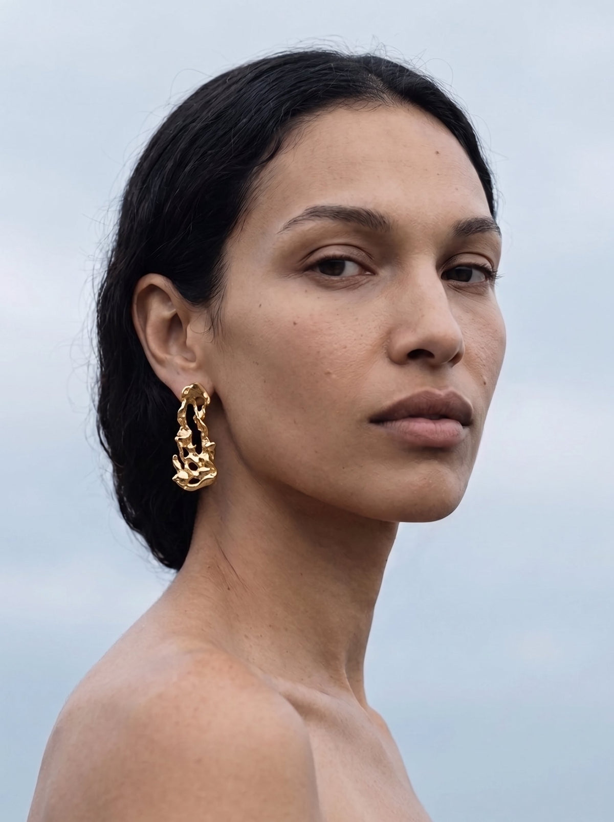 Algas earrings – Gold Plated