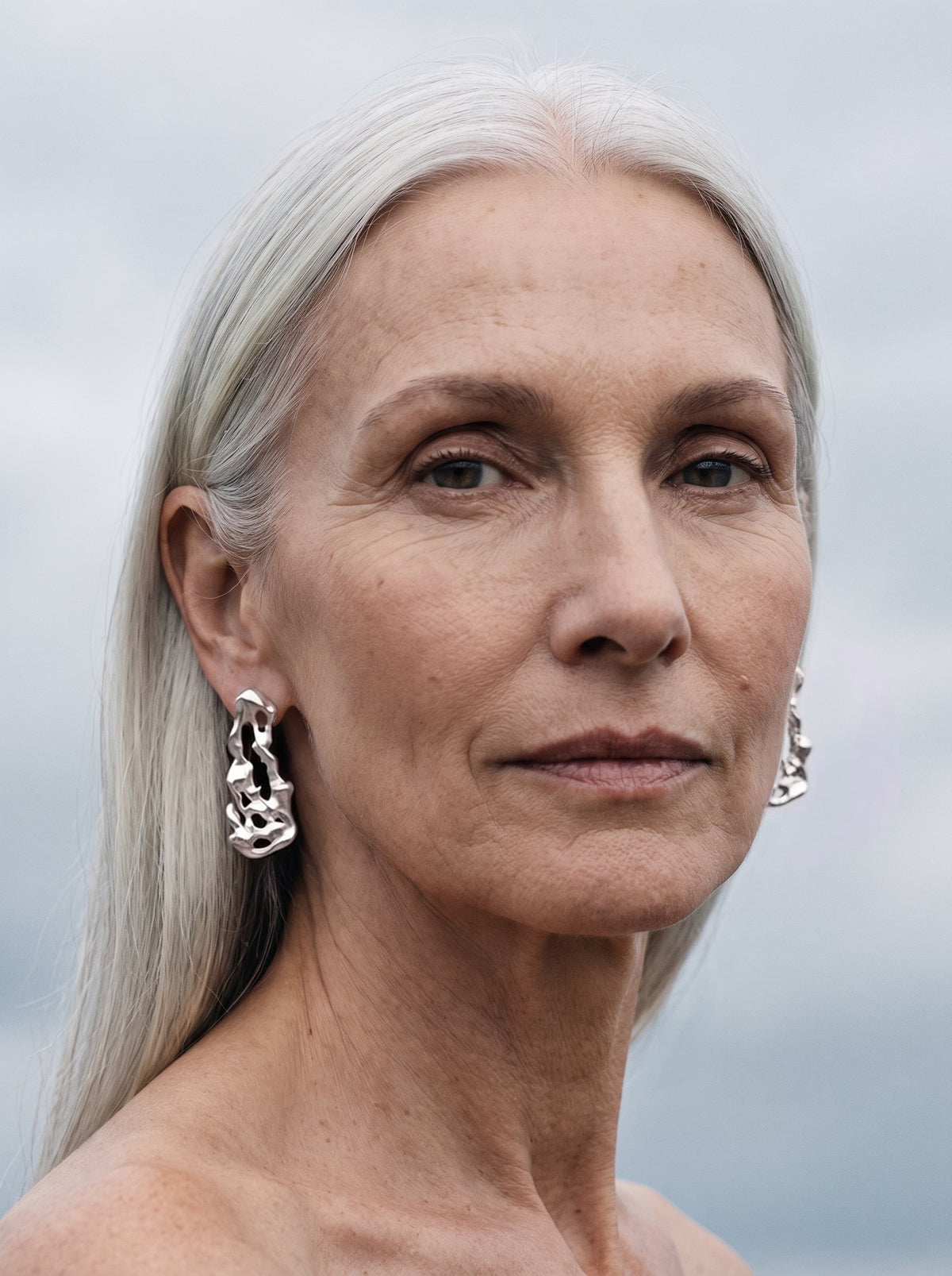 Algas earrings – Silver