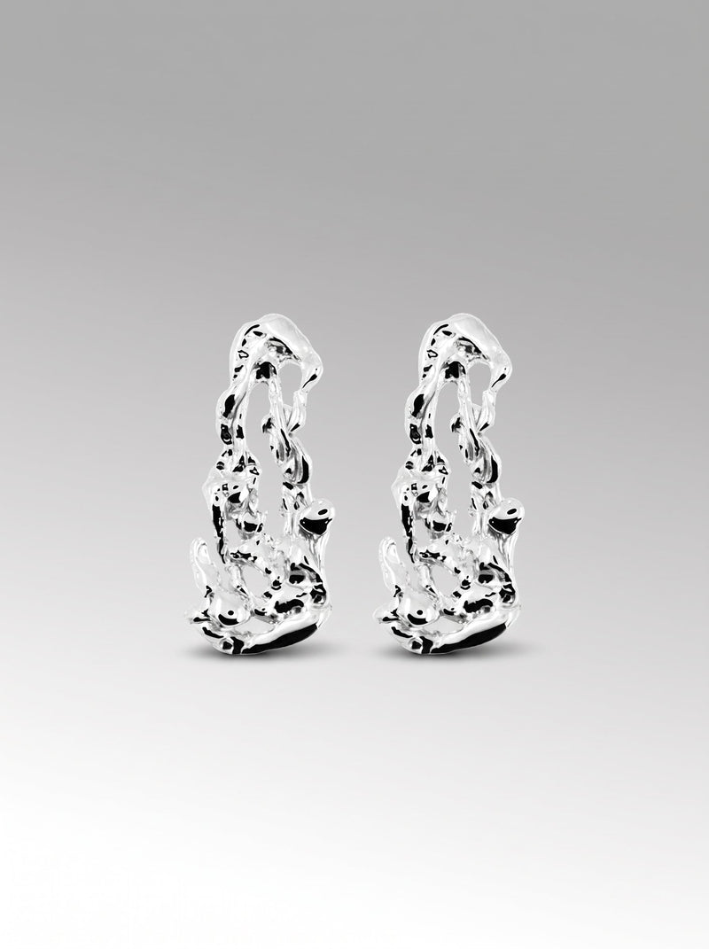 Algas earrings – Silver