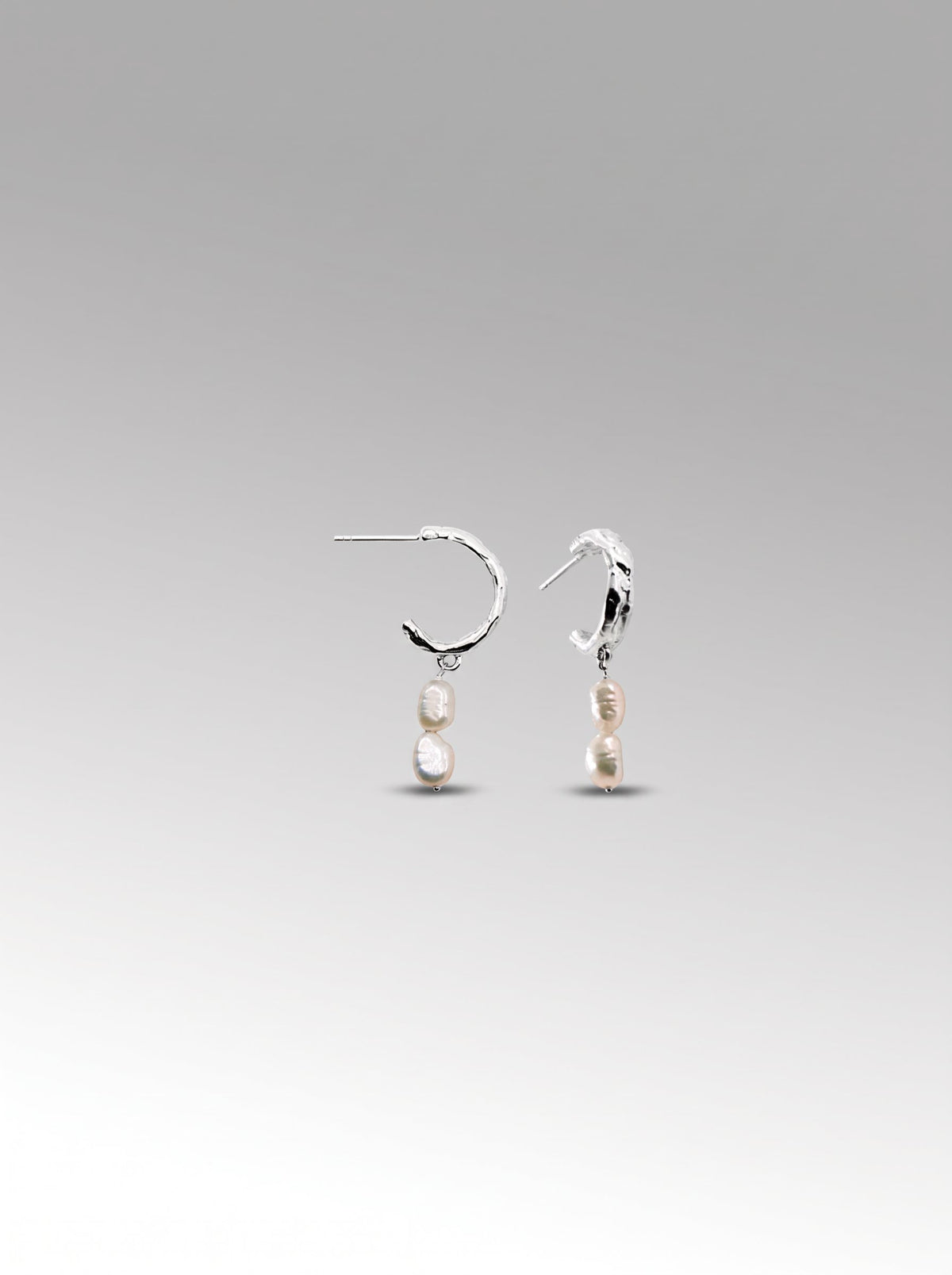 Arito Doble Perla earrings – Silver