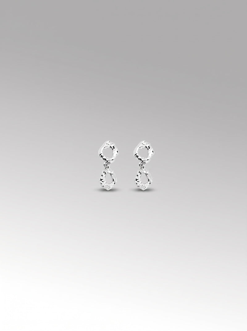 Cascada Mini earrings – Silver