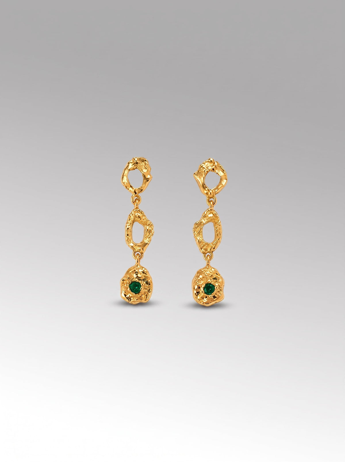 Cascada Piedra earrings – Gold Plated