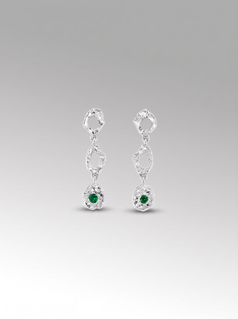 Cascada Piedra earrings – Silver