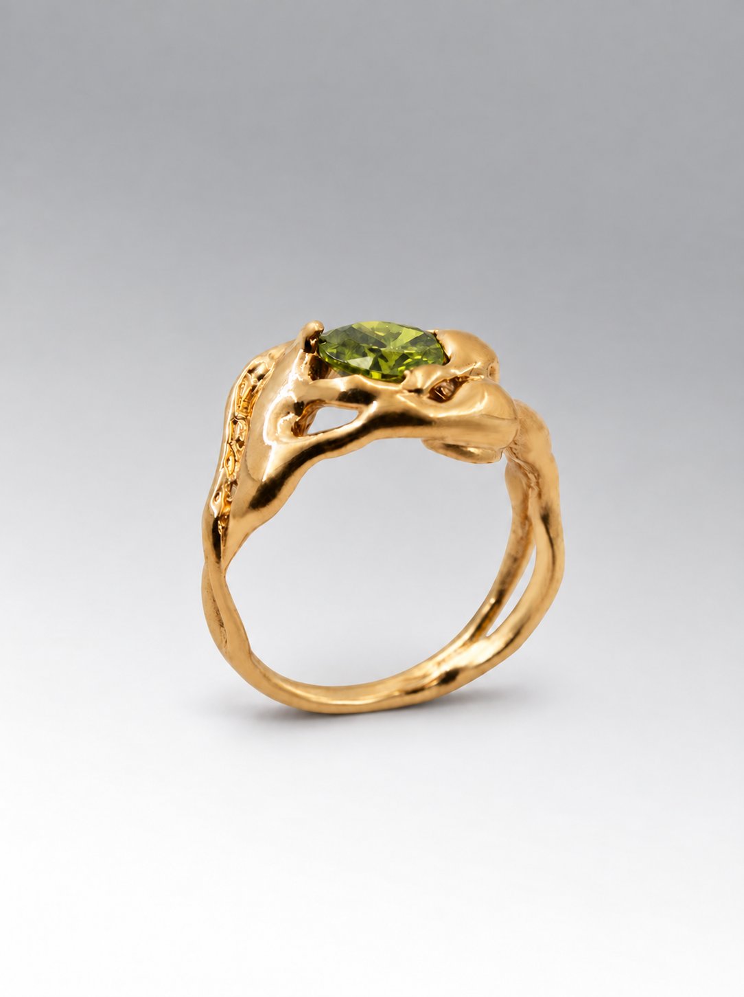 Dalia ring – Gold Plated / Peridot