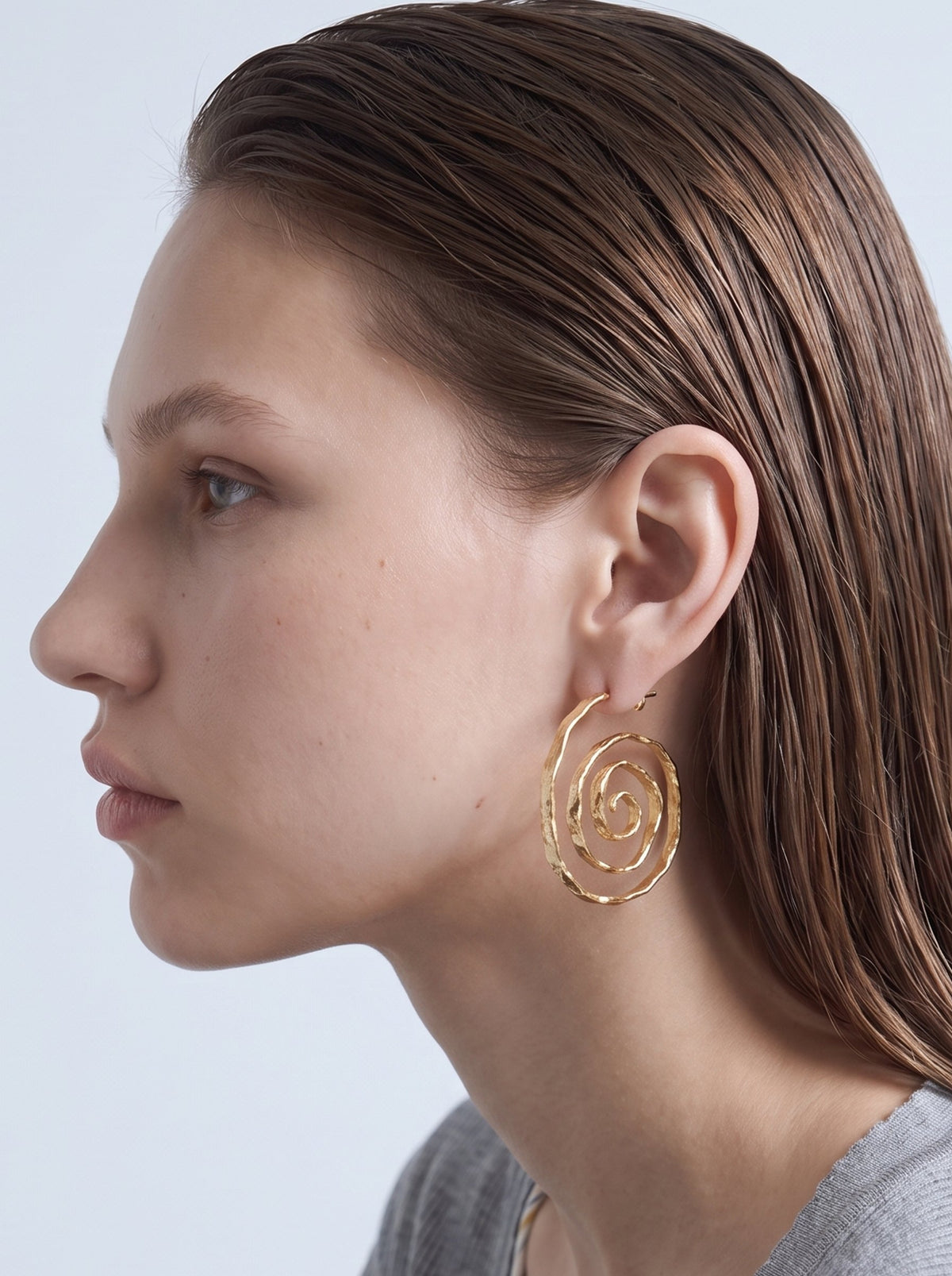 Espiral Hoops – Gold Plated