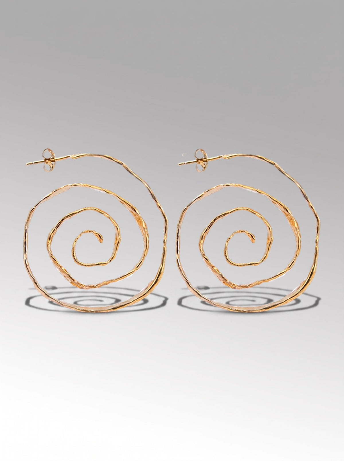 Espiral Hoops – Gold Plated