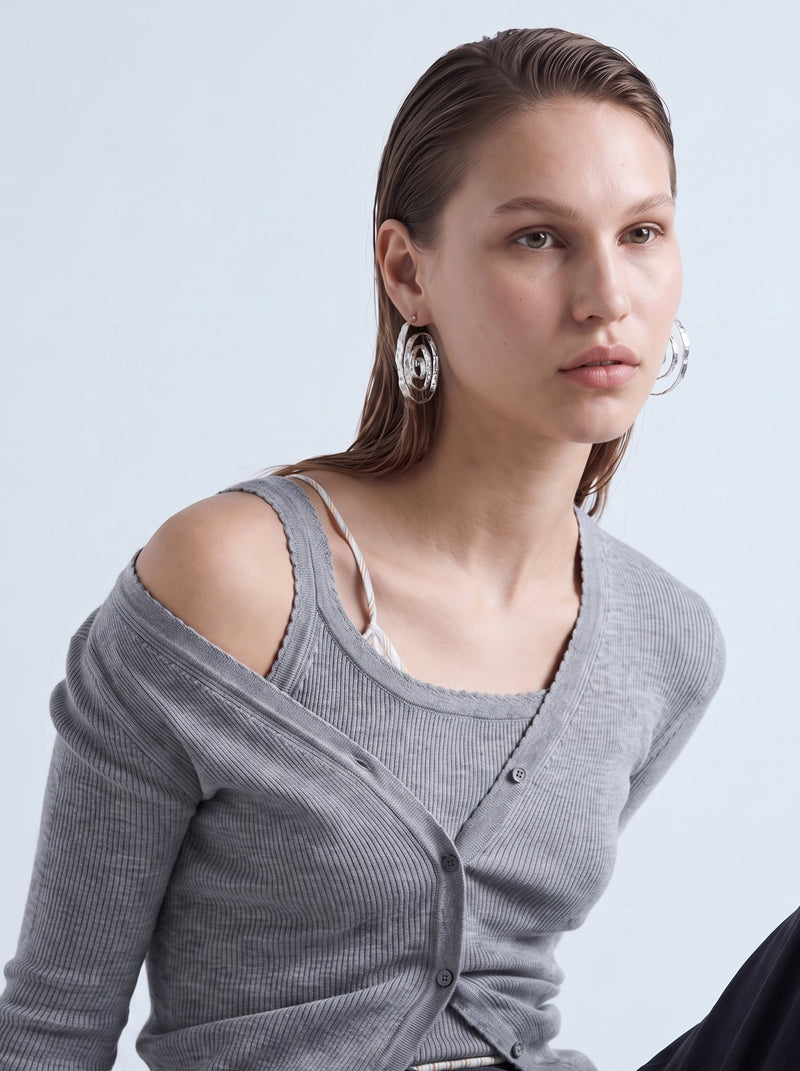 Espiral Hoops – Silver