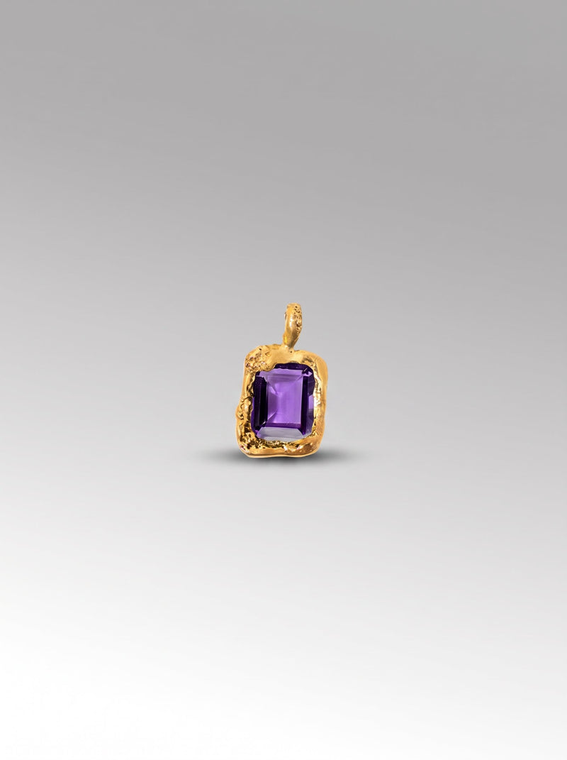 Iaio Charm – Gold Plated / Amethyst