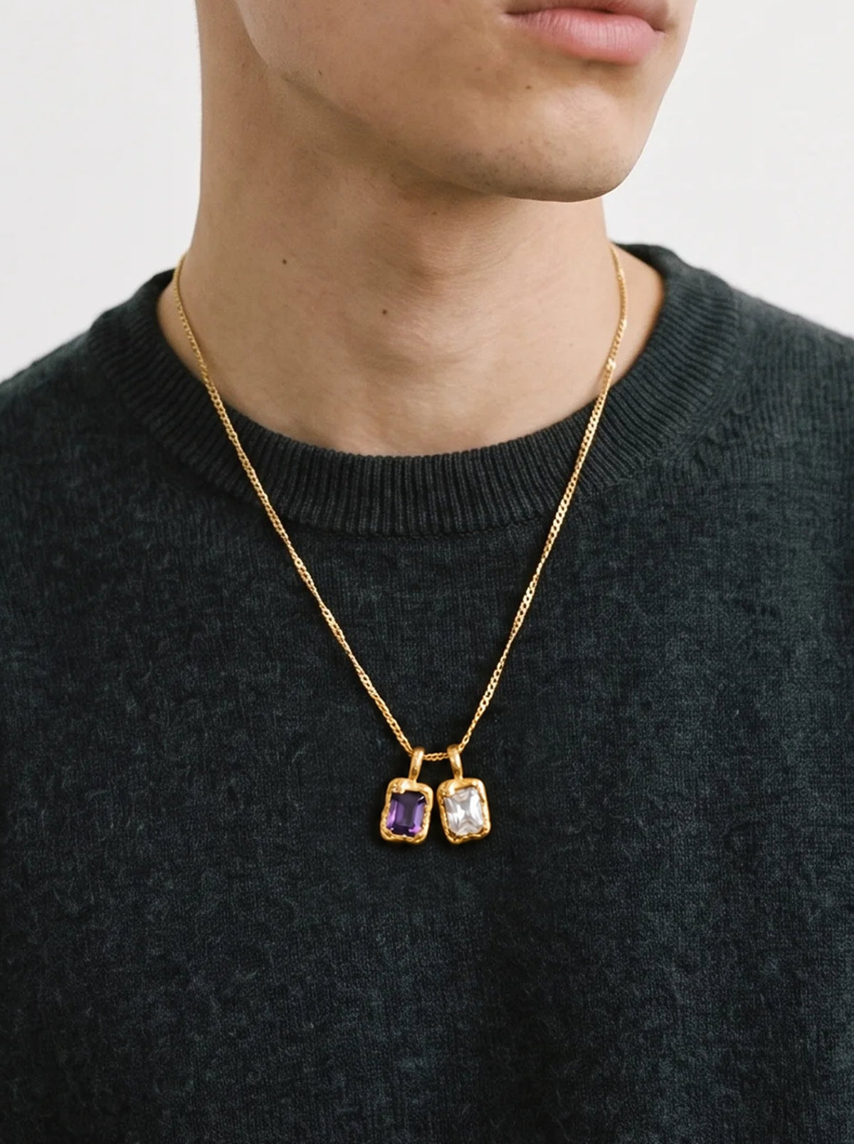 Iaio Charm – Gold Plated / White