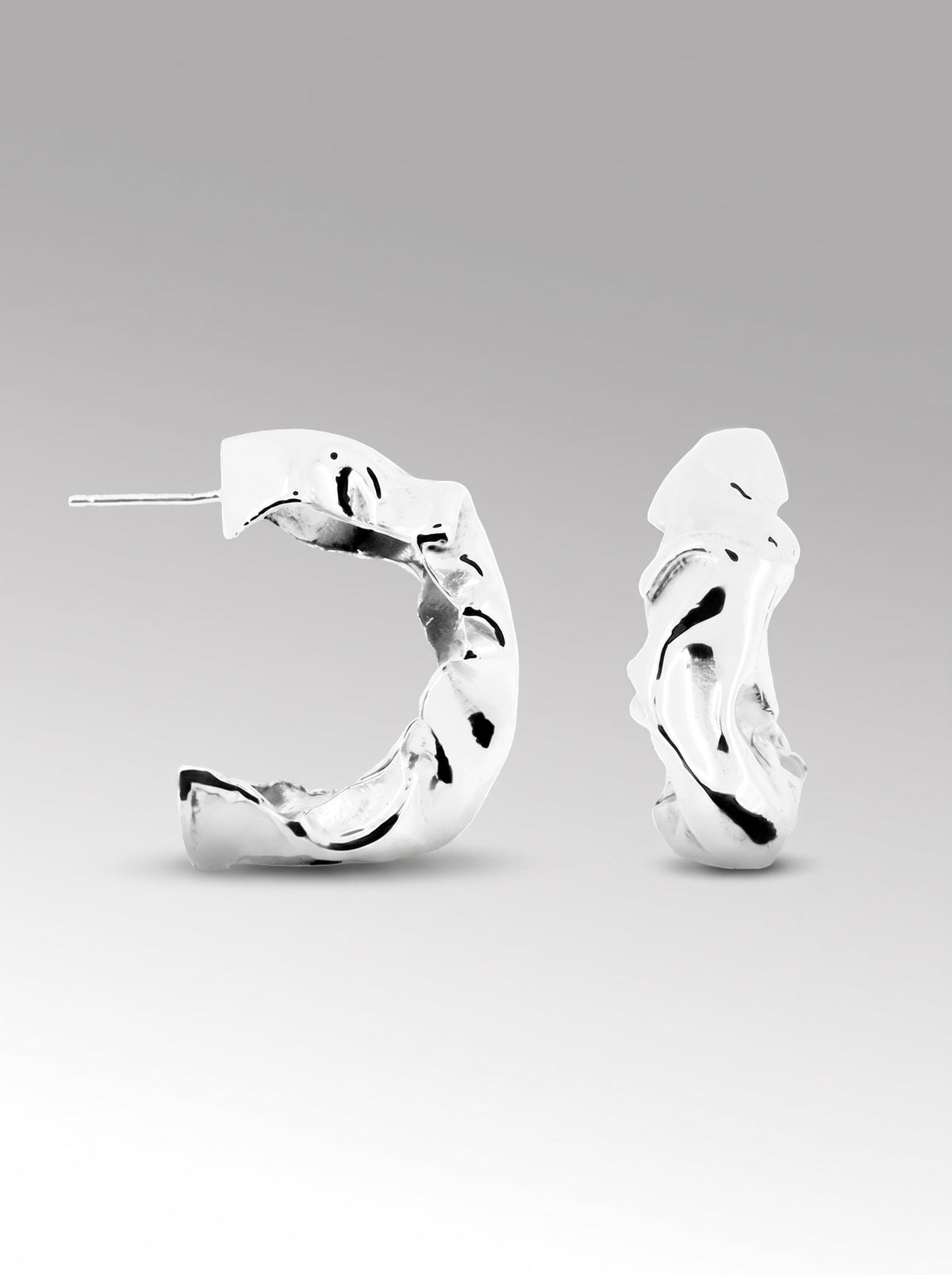 Jenner Hoops – Silver