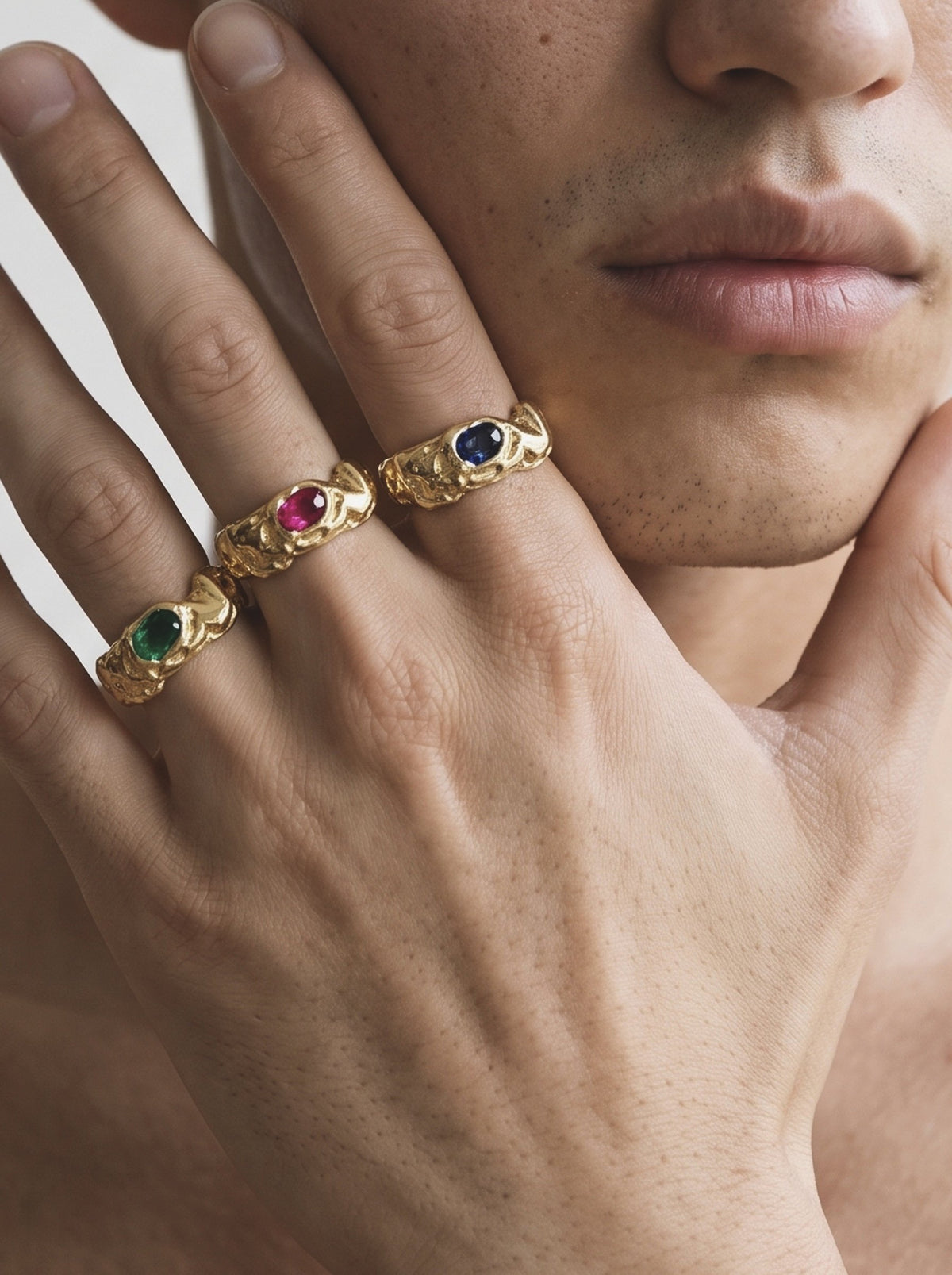 Judy ring – Gold Plated / Emerald / Ruby / Sapphire