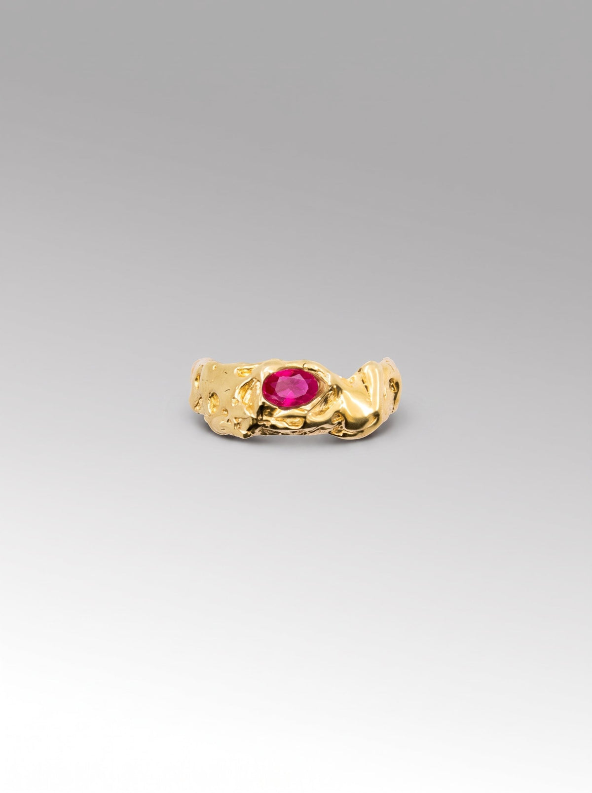 Judy ring – Gold Plated / Ruby
