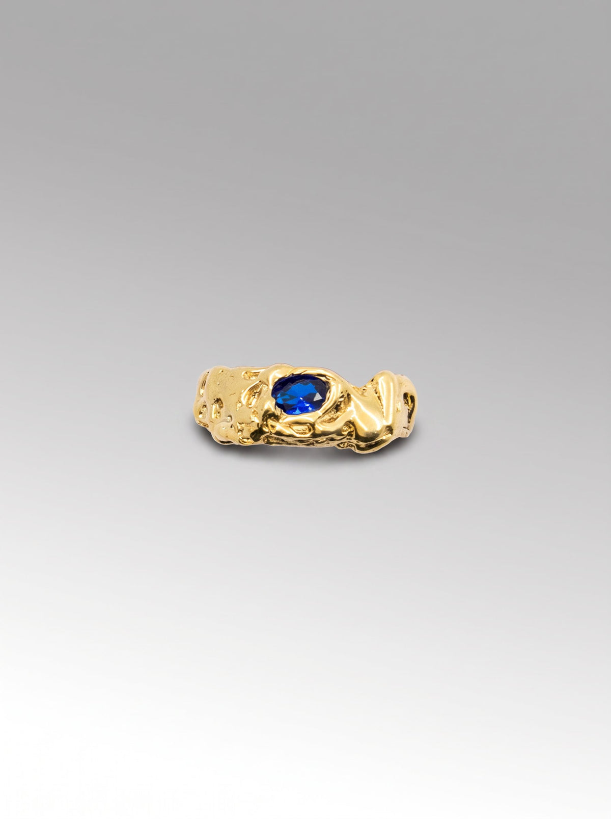Judy ring – Gold Plated / Sapphire