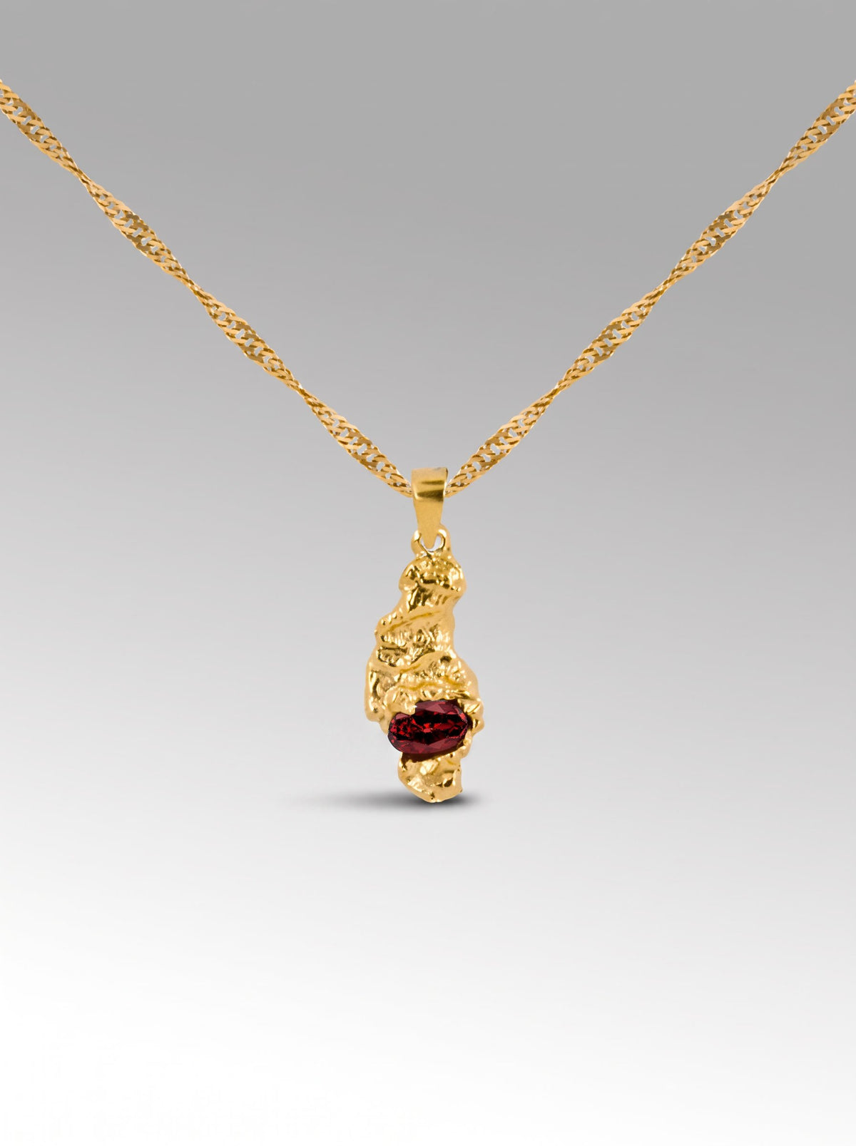 Lava necklace – Gold Plated