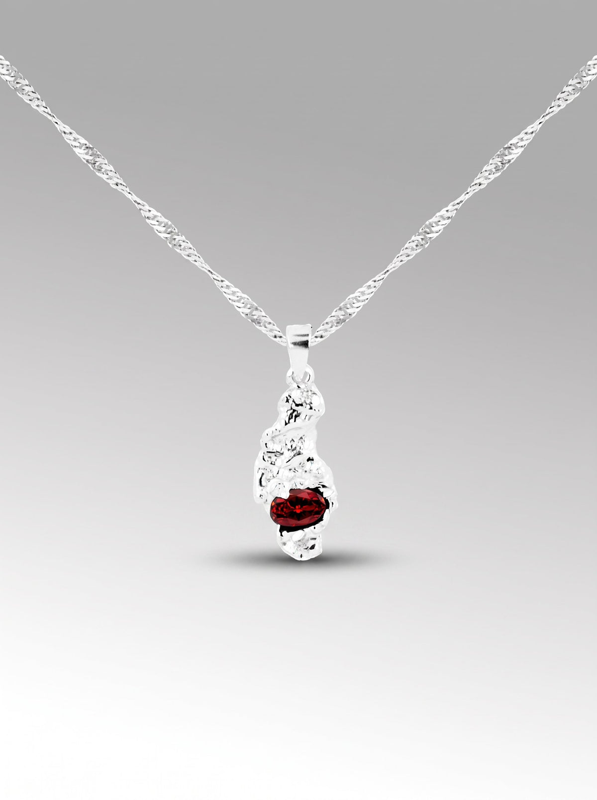 Lava necklace – Silver