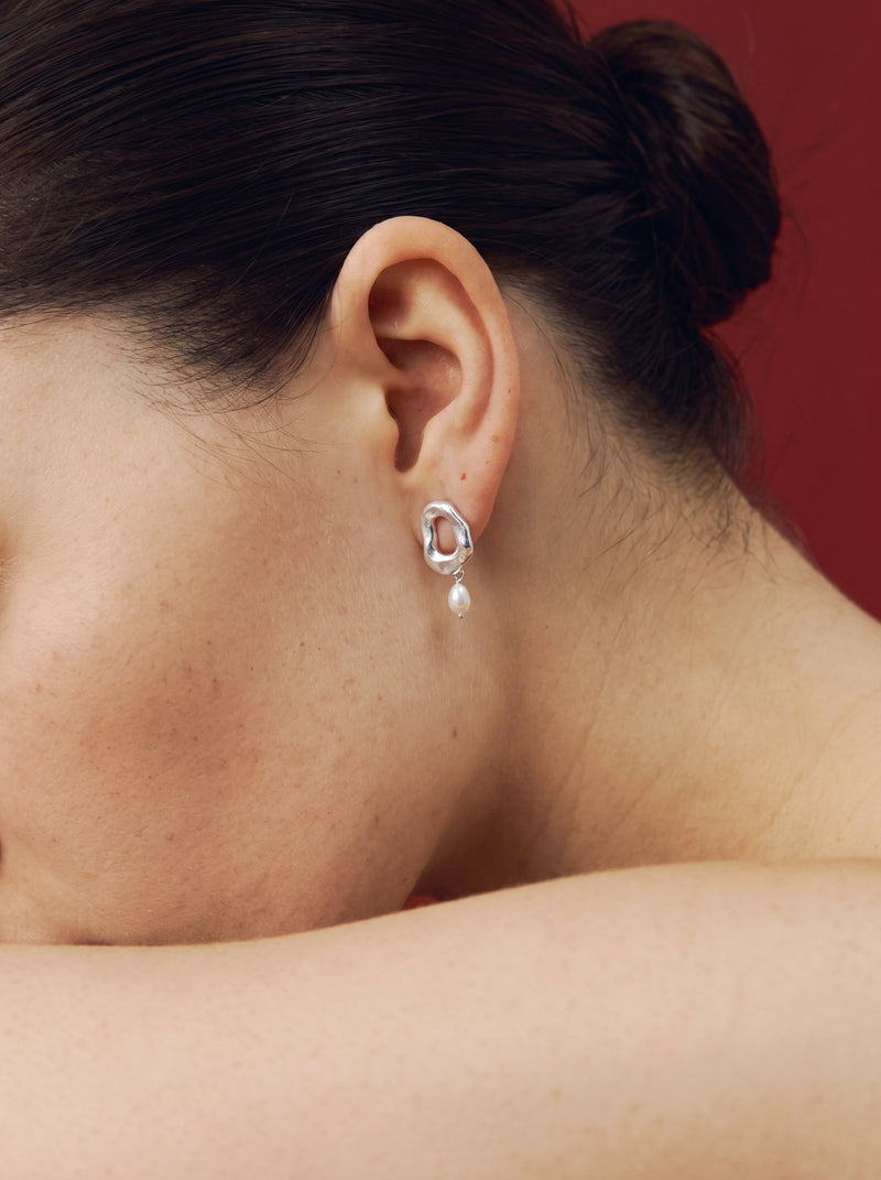 Mini Azores Perla earrings – Silver