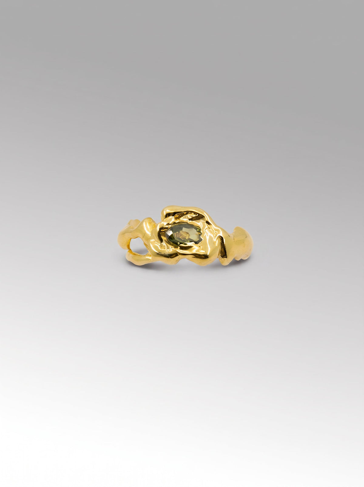 Orquídea ring – Gold Plated / Peridot