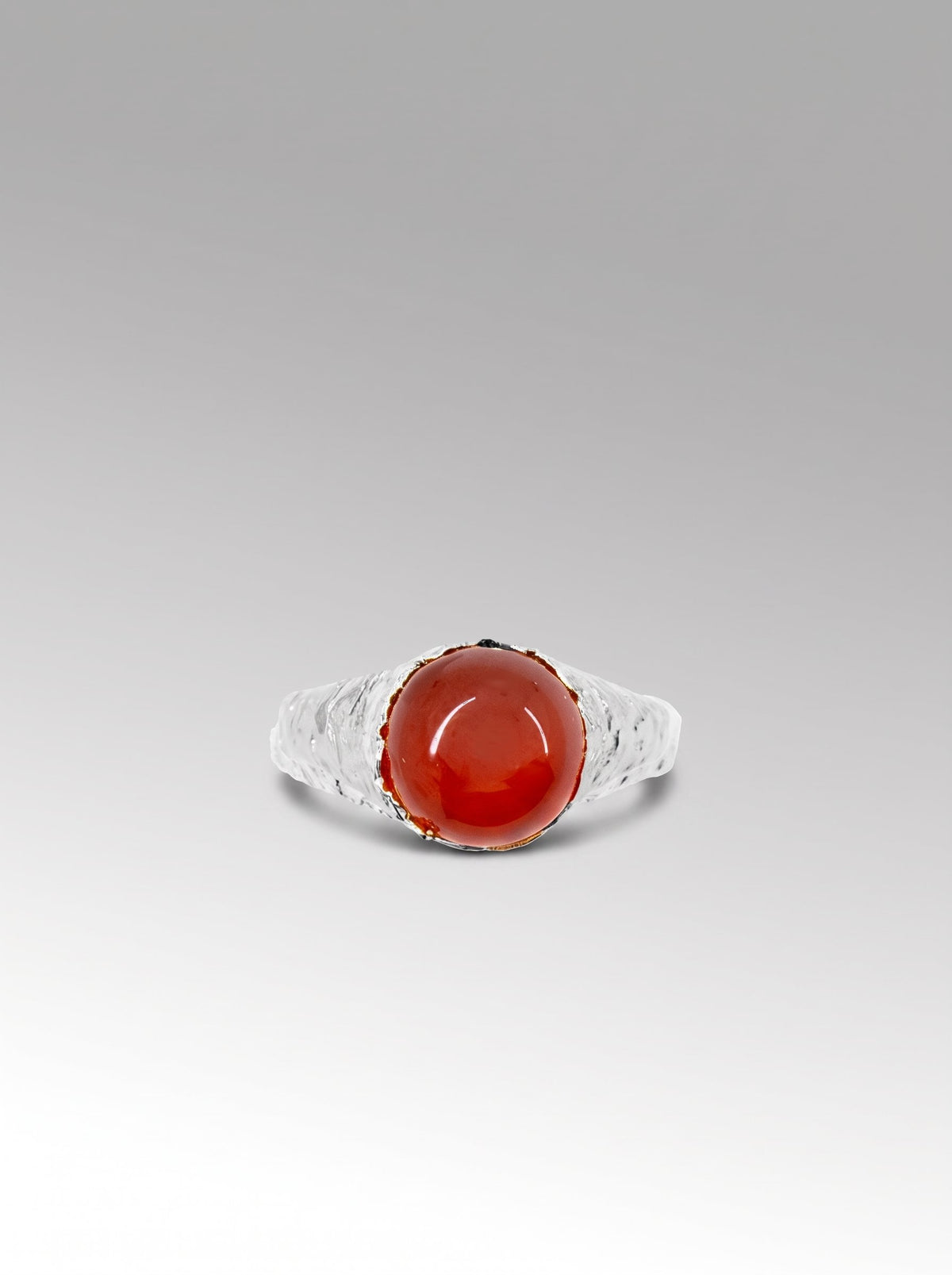 Planeta Ring – Silver / Carnelian (Red Agate)