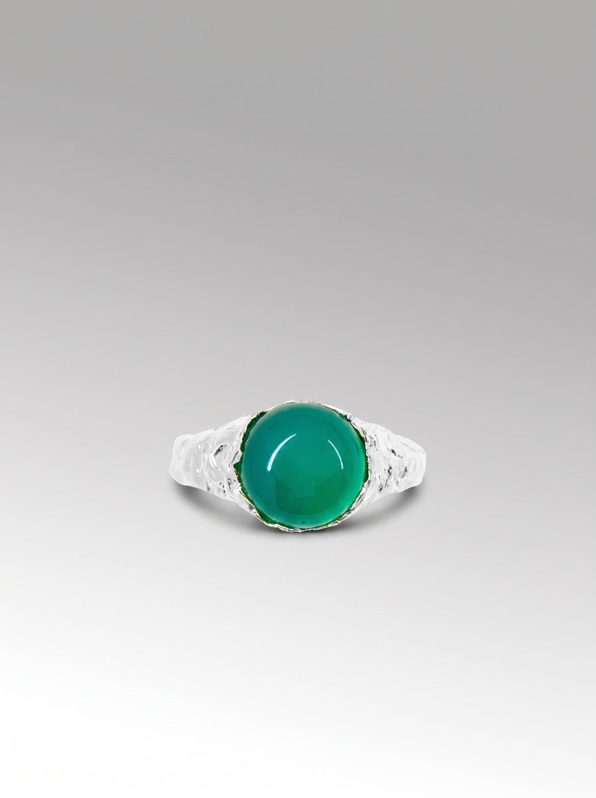 Planeta Ring – Silver / Chrysoprase
