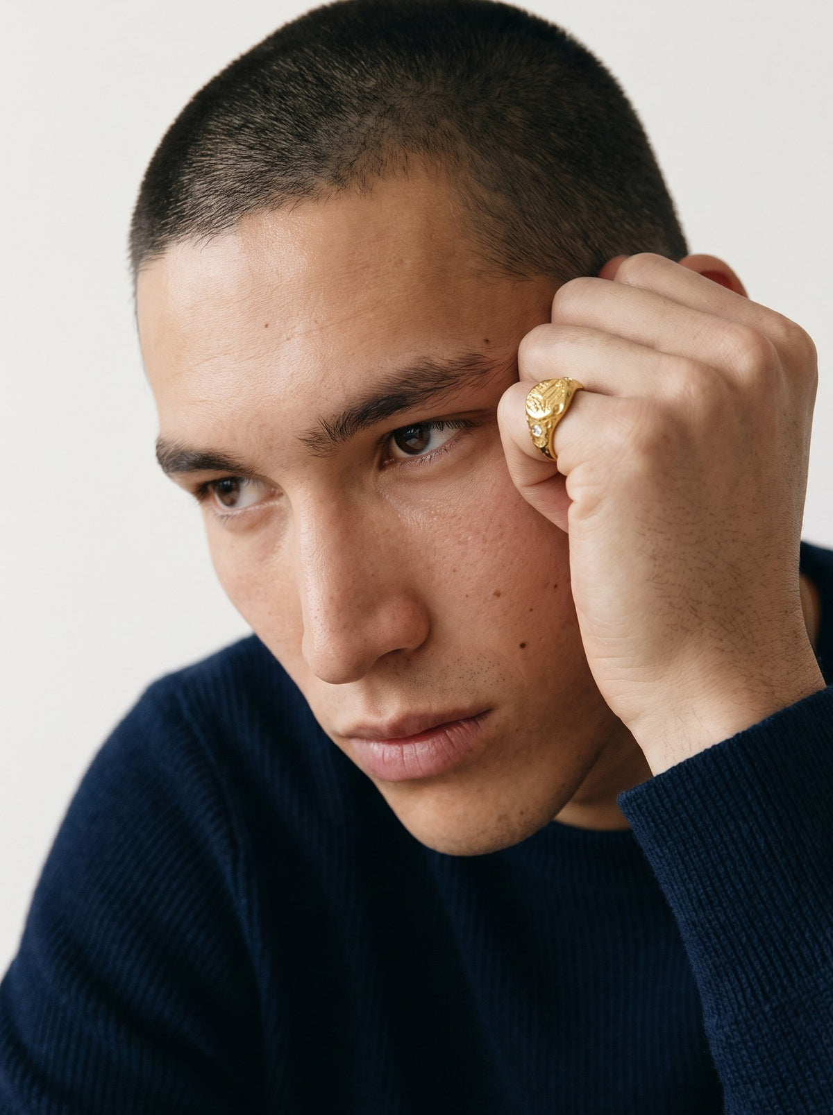 Sello para el Meñique ring – Gold Plated