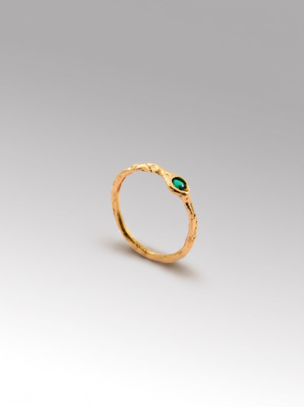 Tallo ring – Gold Plated / Emerald