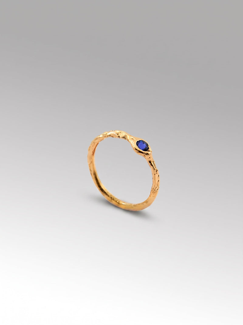 Tallo ring – Gold Plated / Sapphire