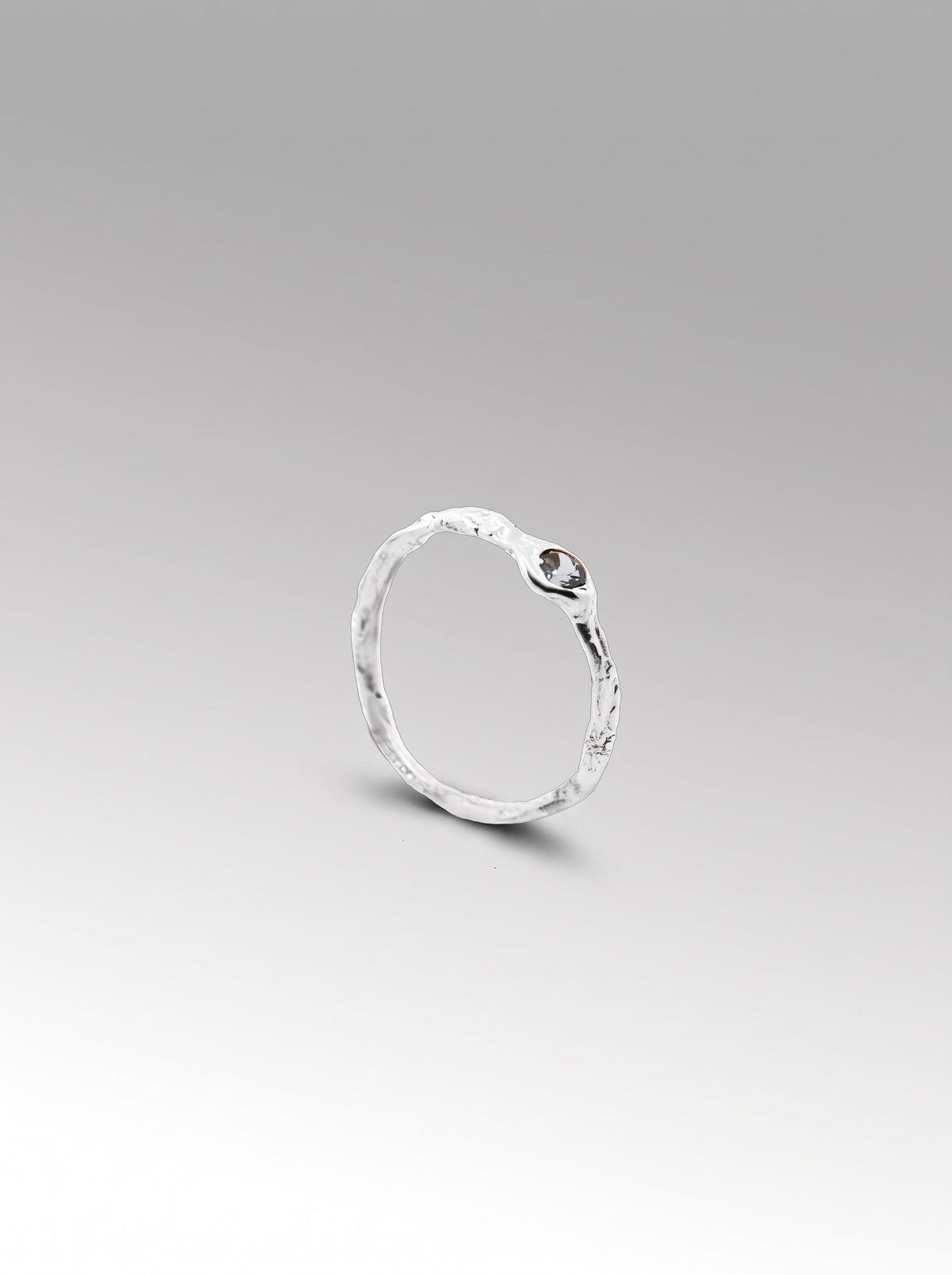 Tallo ring – Silver / Aquamarine